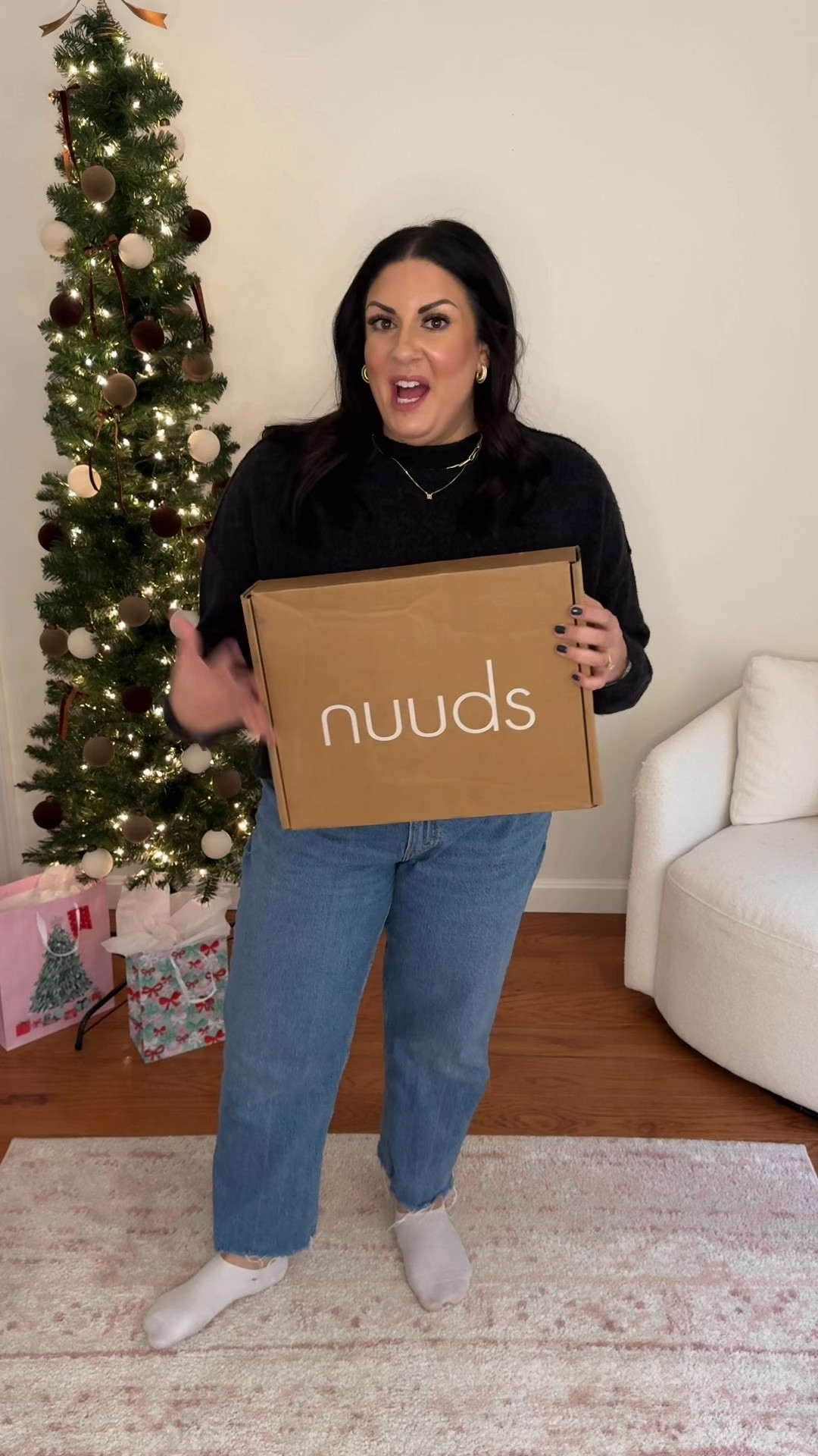 Wearing an XL in this Nuuds sweater and I’m sooo impressed with it!! Size 14 jeans. 

#LTKHoliday #LTKGiftGuide #LTKMidsize
