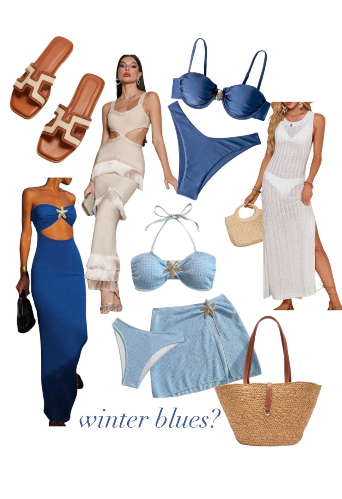 Got the winter blues? Check out these cute resort, vacation finds.  I am a size small and the swimsuits and dresses in size 6 in the slides.  

#ResortLooks #ResortStyle #VacationLooks #VacationStyle #VacationFit #ResortFit #BlueSwimsuits #BlueBikinis #SwimsuitCoverups #CutOutDressDresses #ResortDresses #VacationDresses

#LTKootd #LTKOver40 #LTKTravel