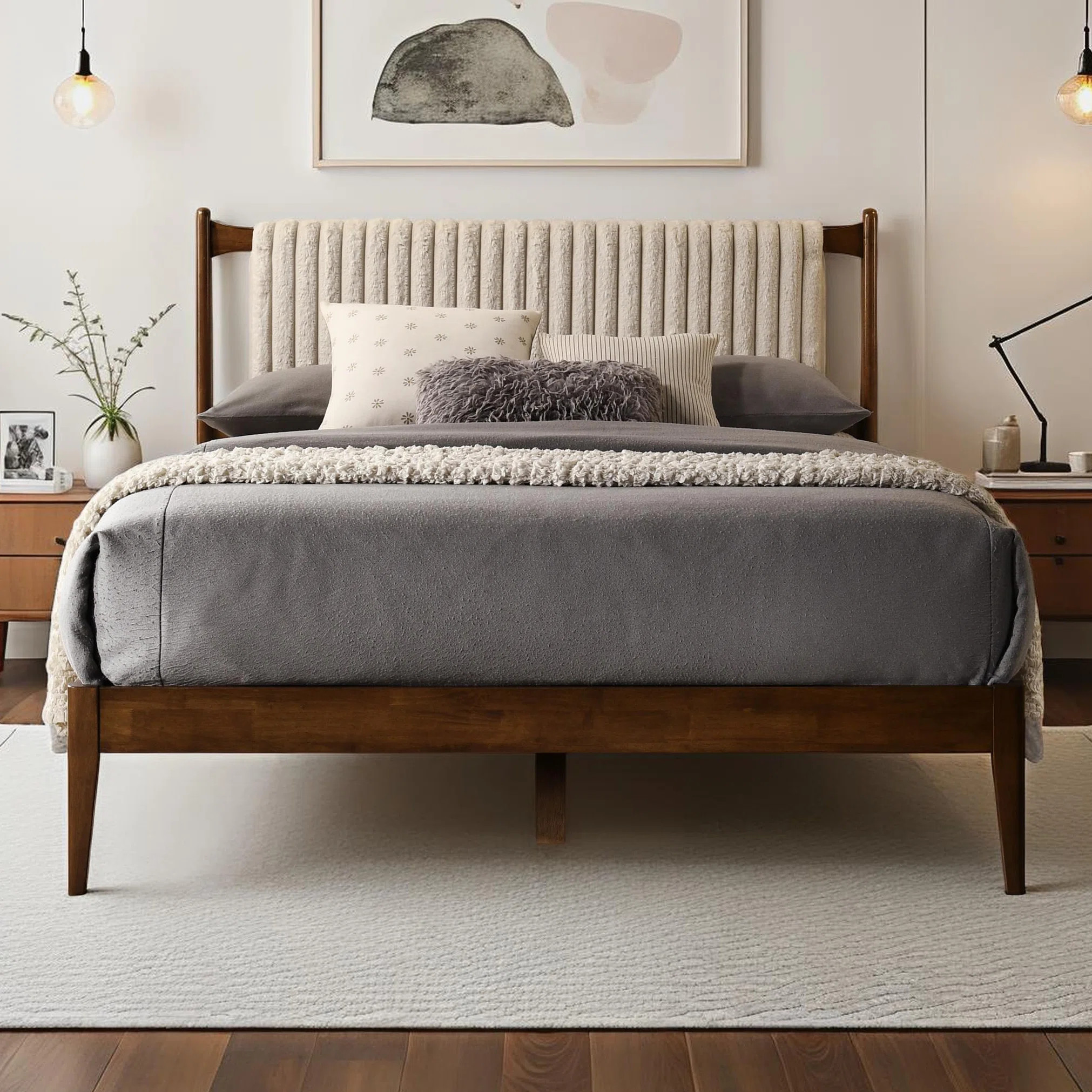 George Oliver Ava Wooden Platform Bed & Reviews | Wayfair | Wayfair North America
