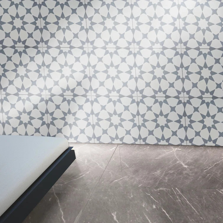 Medina 8" x 8" Cement Patterned Wall & Floor Tile | Wayfair North America