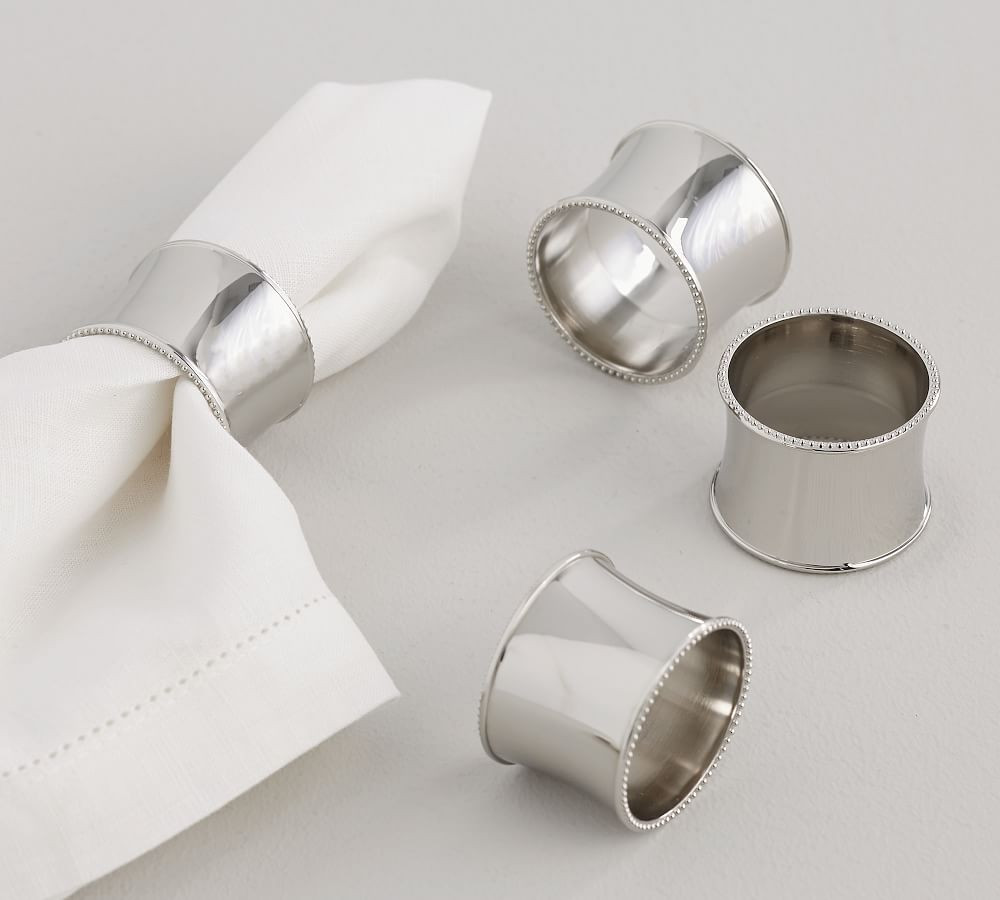 Harrison Beaded Napkin Rings | Pottery Barn (US)