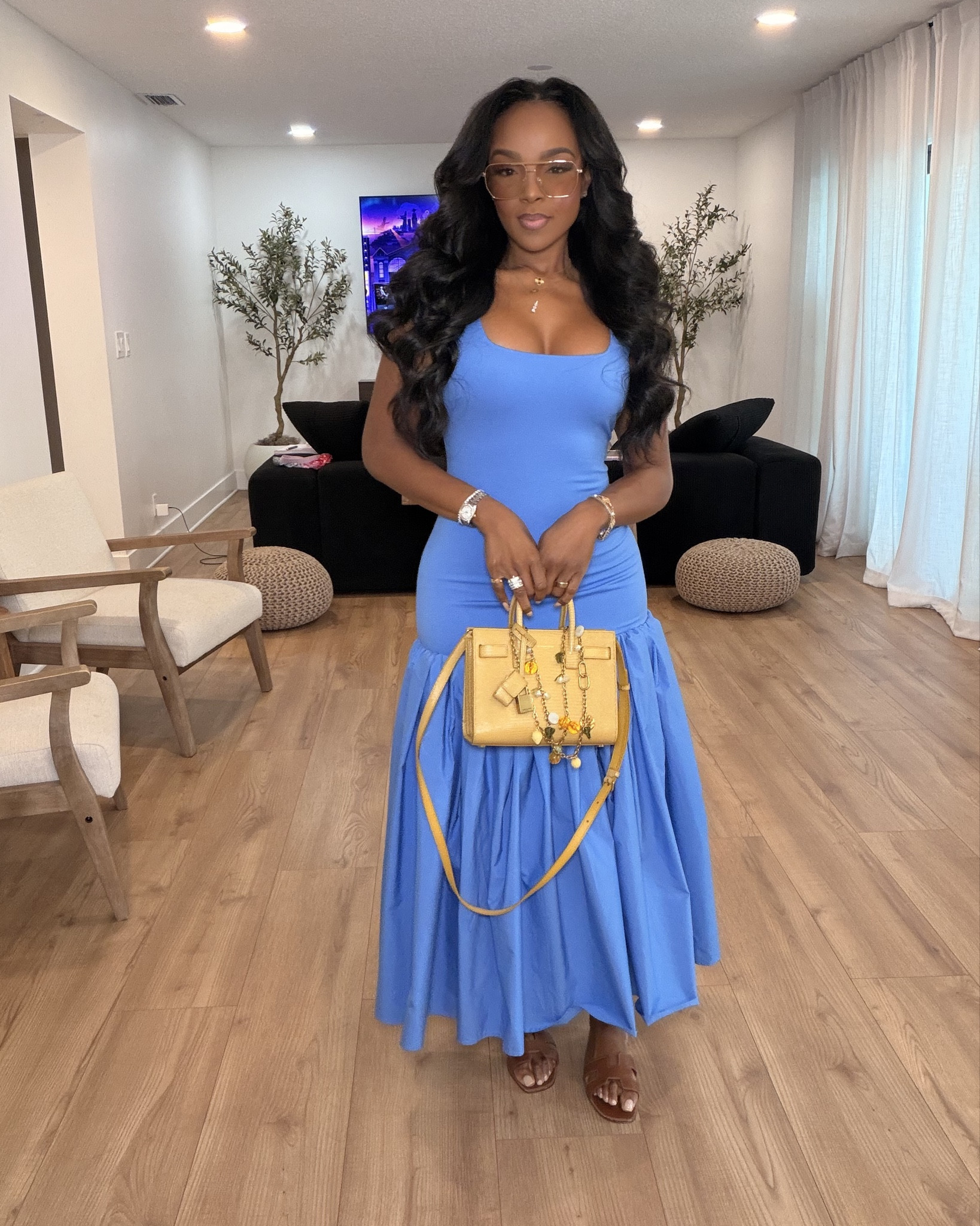 Scroll to shop this feminine neutral dress featuring a flattering fitted bodice and flowy midi skirt that gives the perfect effortless movement. This is one of those timeless pieces you can style up or down for seasons to come, making it a go-to staple where the cost per wear keeps dropping.

Perfect for brunch, vacations, date nights, baby showers, or spring and summer events.

5'4" | 138 lbs | 34D bust | 27" waist | 40" hips

Follow me on Instagram and YouTube @kirasfashionfinds

#LTKvlog #LTKootd #LTKgrwm