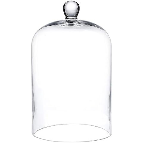 DEMDACO Market Finds Collection Classy Clear Dome Shaped 7 x 4 Glass Decorative Candle Cloche Acc... | Amazon (US)