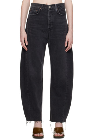 AGOLDE - Black Luna Pieced Jeans | SSENSE