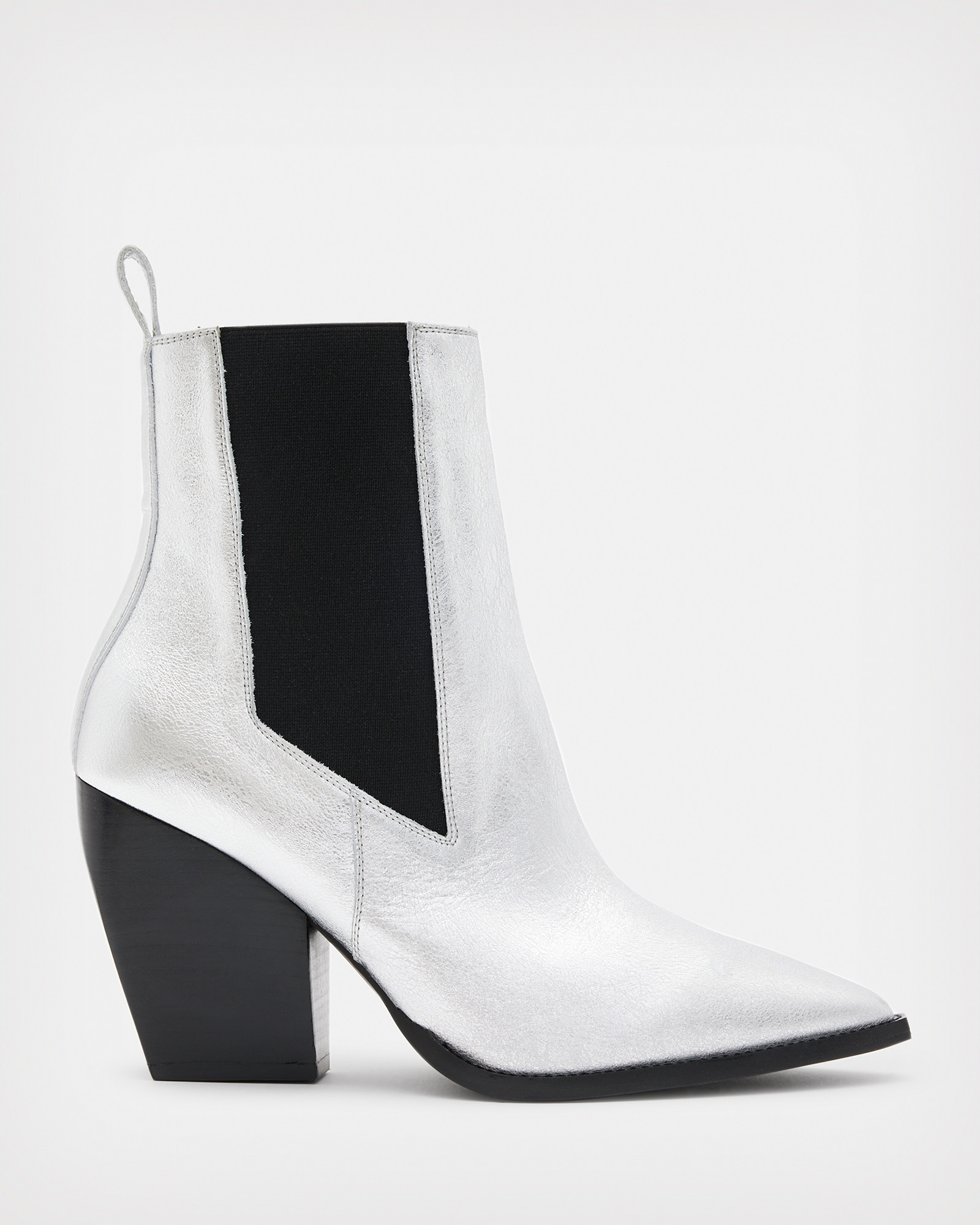 Ria Metallic Leather Boots | AllSaints US
