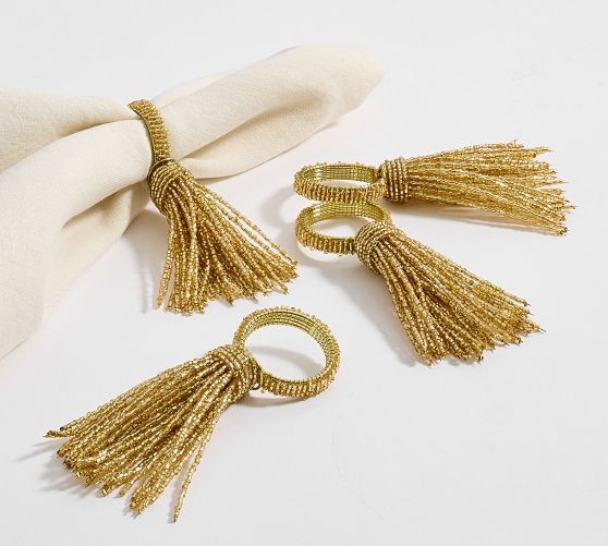 Celebration Napkin Rings - Set of 4 | Pottery Barn (US)