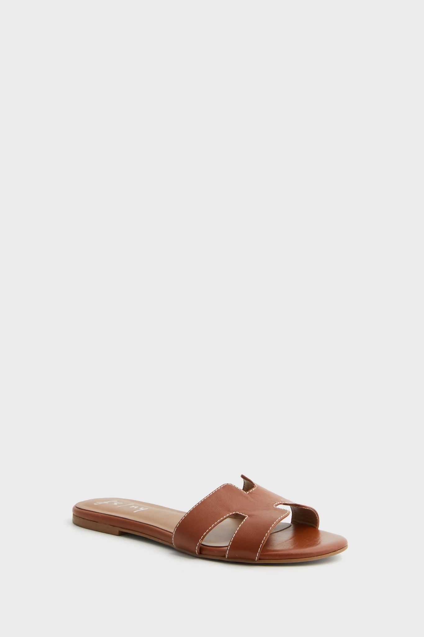 Cognac Leather Alibi Sandals | Tuckernuck (US)