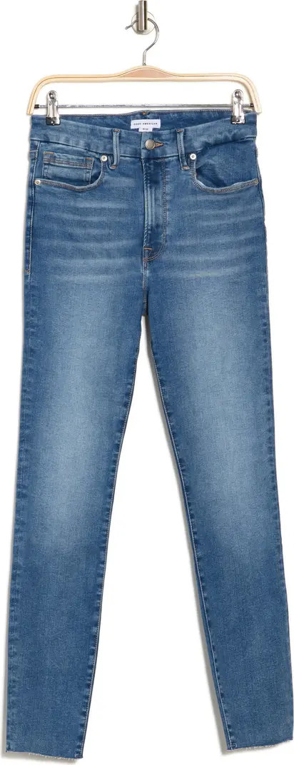 Always Fits Good Waist Raw Hem High Waist Skinny Jeans | Nordstrom