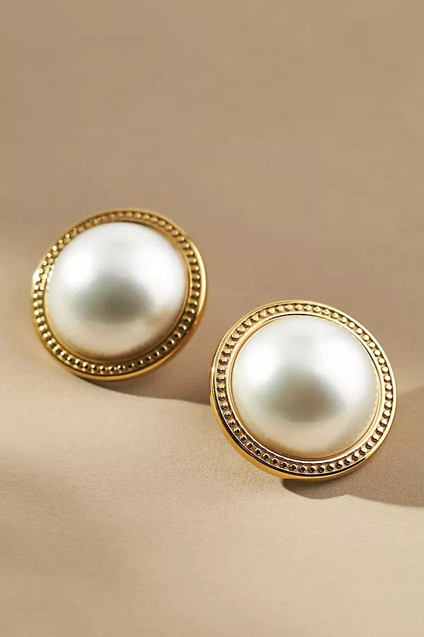 Cendré Rue Cler Pearl Earrings | Anthropologie (US)