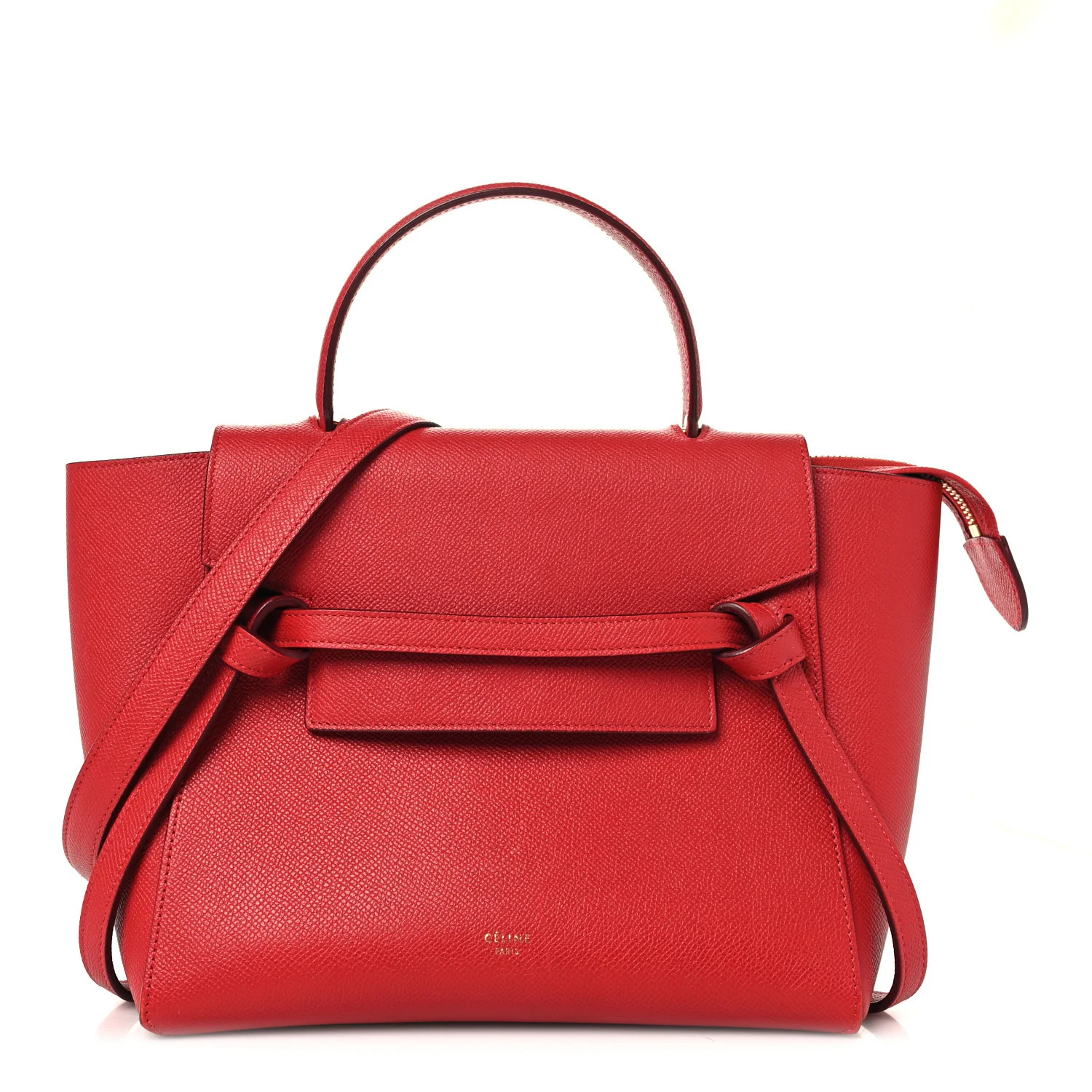 Baby Grained Calfskin Micro Belt Bag Coquelicot | FASHIONPHILE (US)