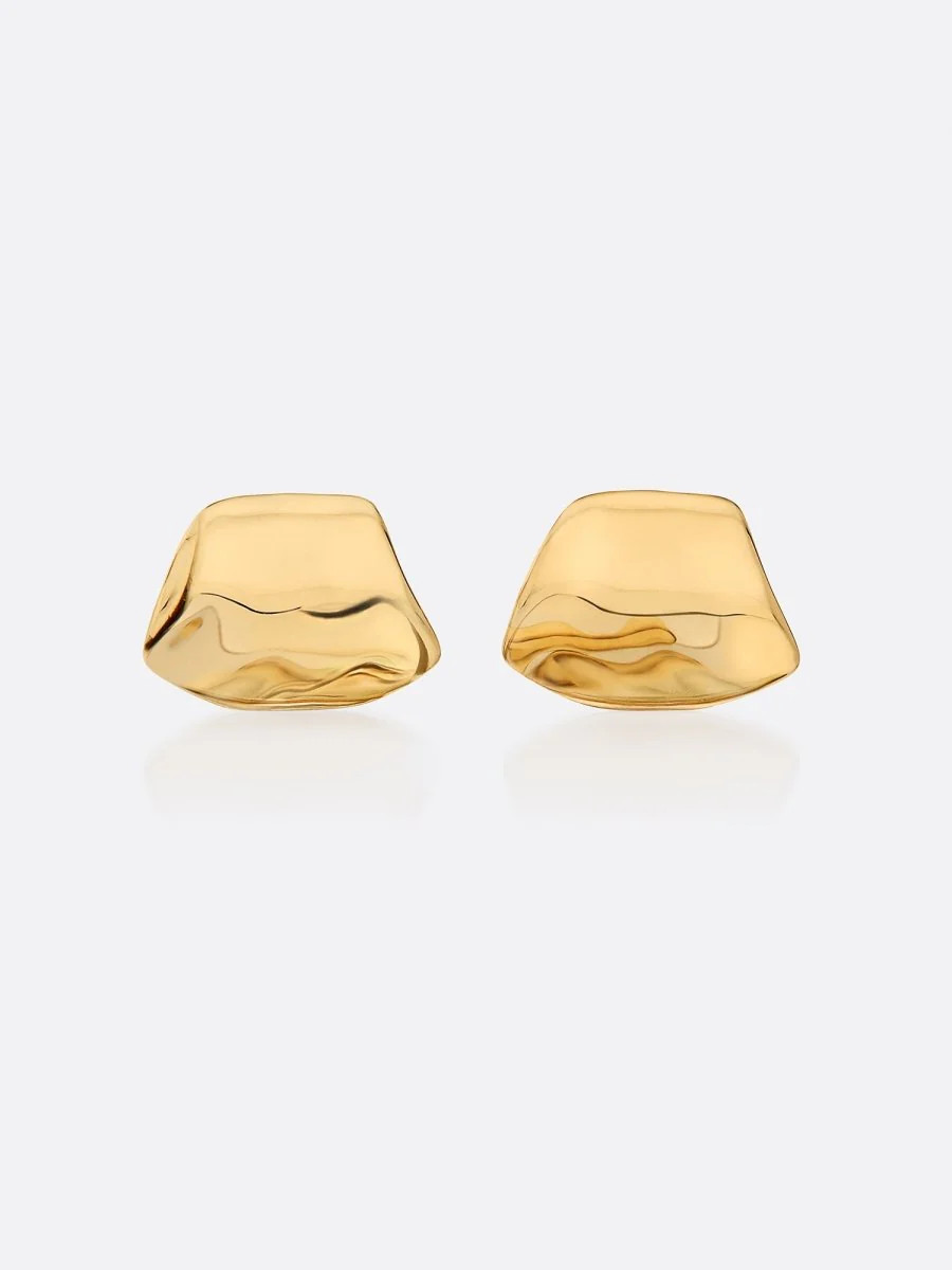 Brochu Walker | Women's Golden Wave Earrings in Yellow Gold | Brochu Walker