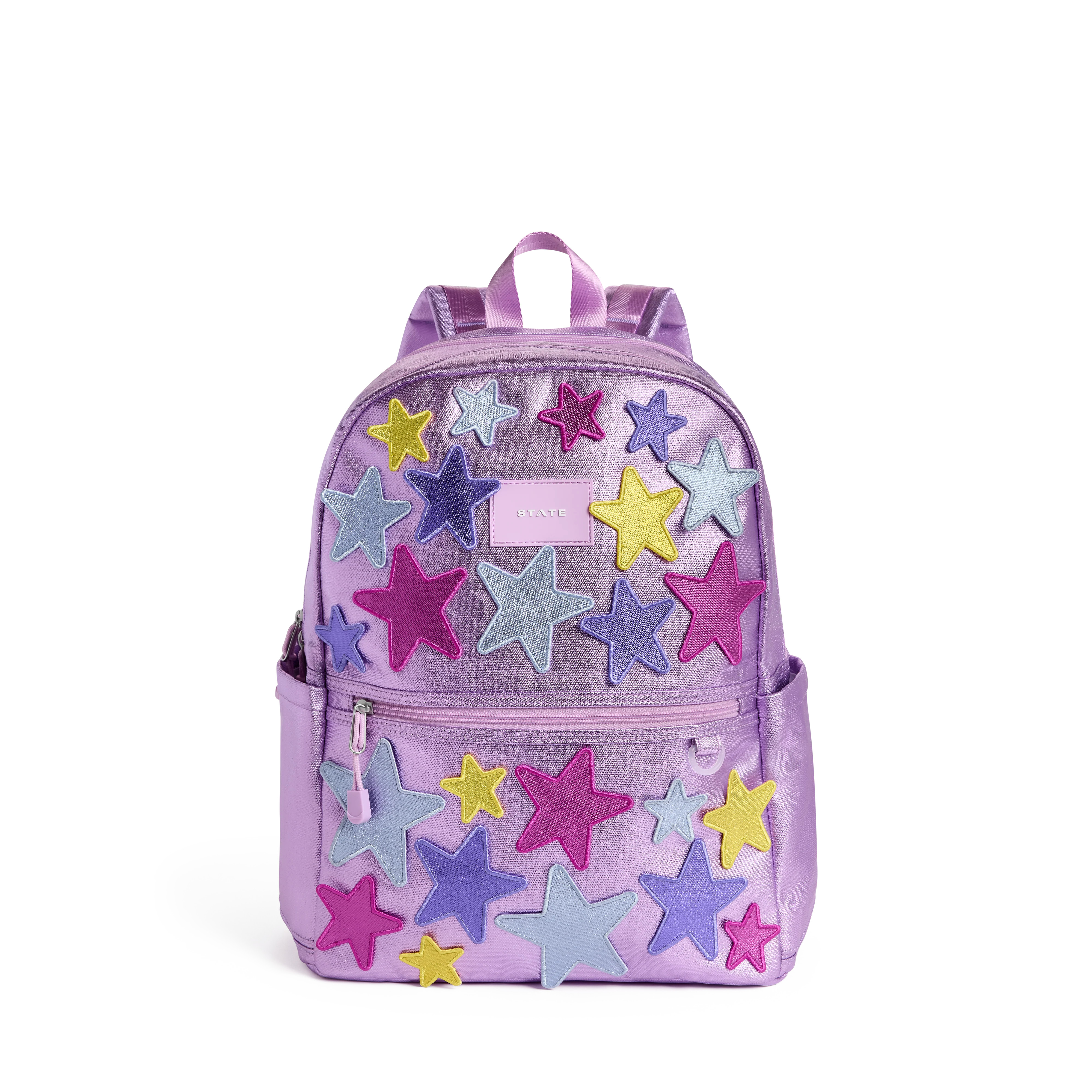 STATE Bags | Kane Double Pocket Backpack Metallic 3D Stars | STATE Bags