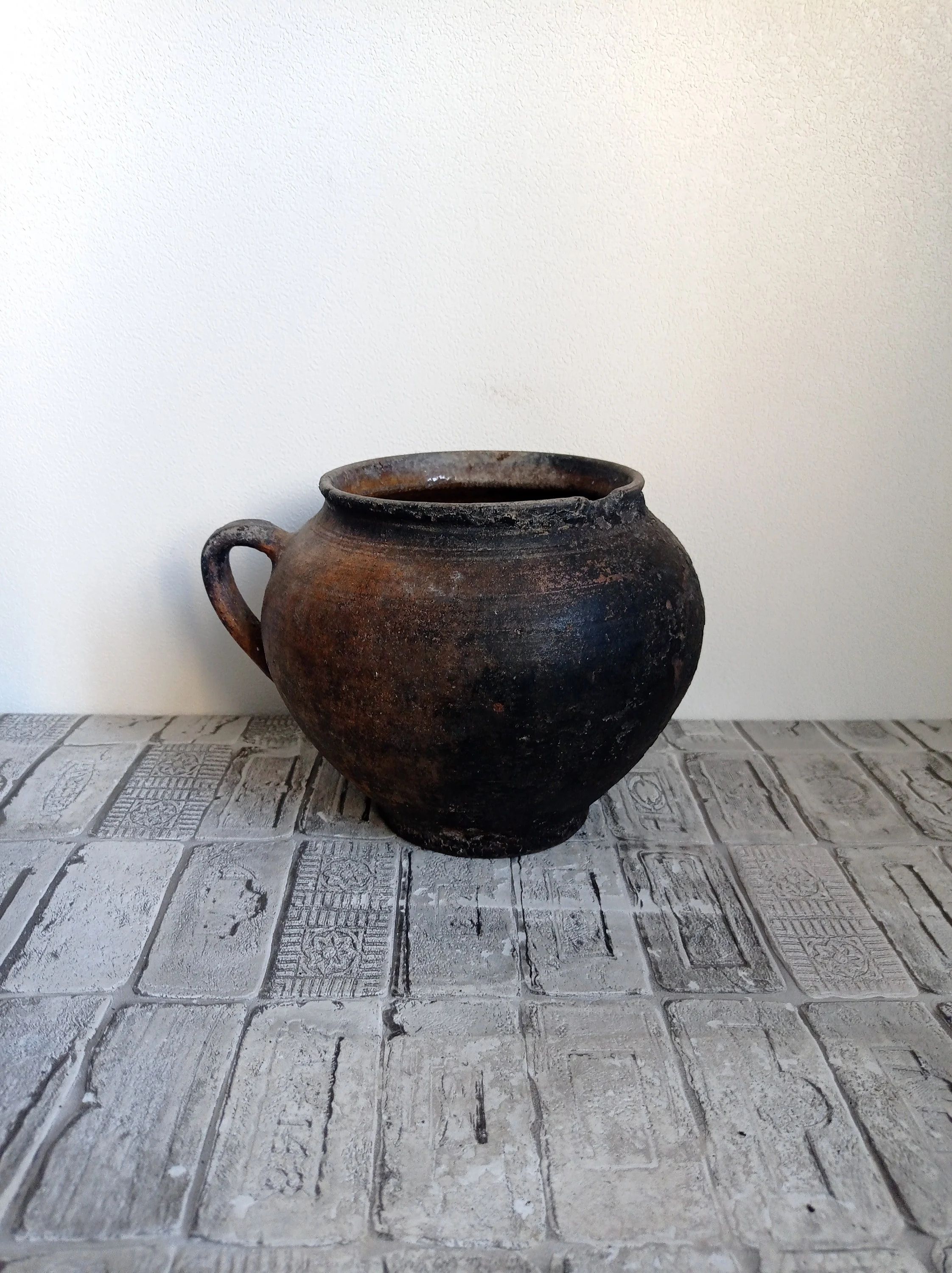 Primitive Small Clay Vase, Old Clay Pot, Wabi Sabi Vessel, Vintage Rustic Vase - Etsy | Etsy (US)