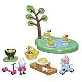 Peppa Pig Peppa's Adventures Peppa's Picnic Playset, Preschool Toy with 2 Figures and 8 Accessori... | Amazon (US)