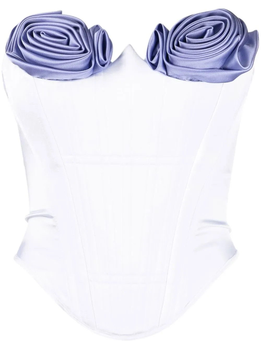 Cristina Savulescu Marilyn floral-appliqué Corset | White | FARFETCH | Farfetch Global