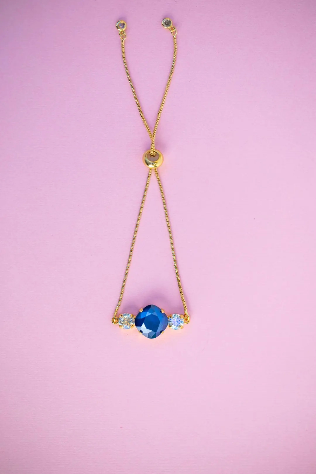 12/6mm Cushion Cut Adjustable Bracelet Harbor Blue Moonlight Choose Setting Color - Etsy | Etsy (US)