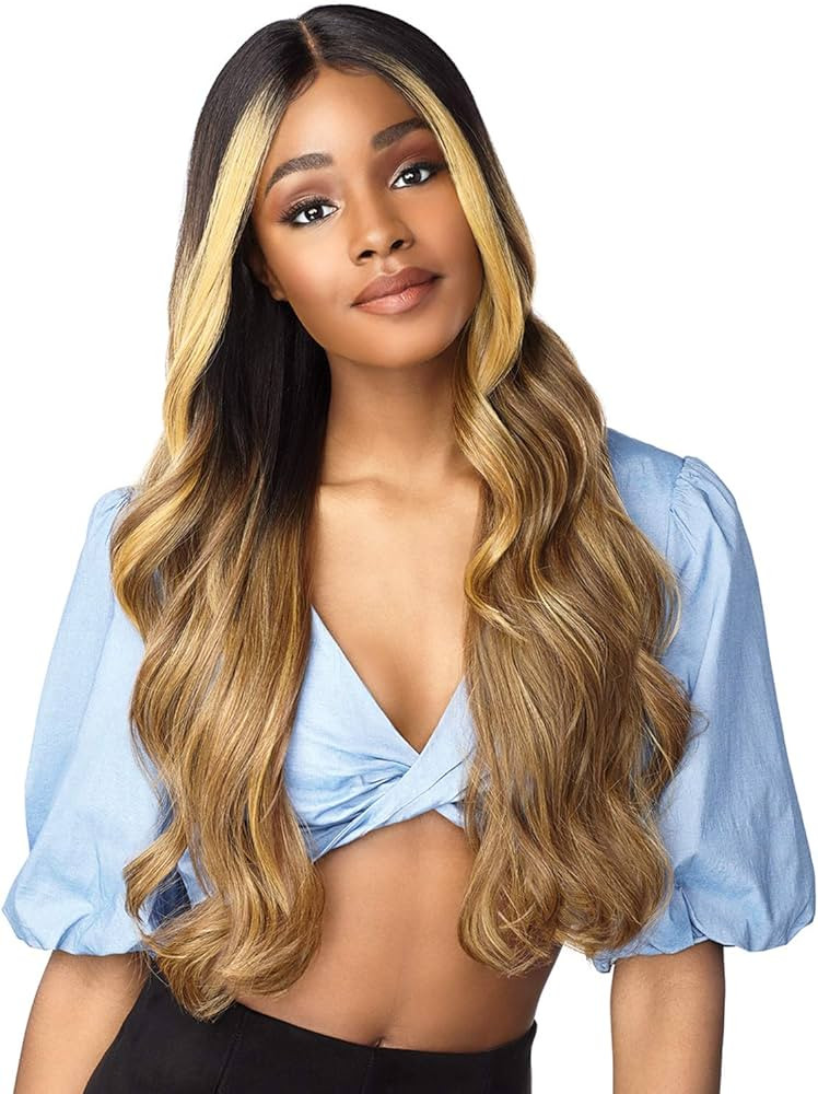 Sensationnel Dashly Lace Front Wig - Hand Tied Ear to Ear Soft Lace synthetic with Baby Hair 5 In... | Amazon (US)