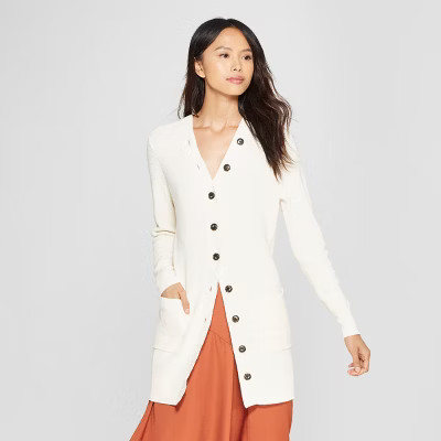 Women's Long Sleeve Button Detail Cardigan - Who What Wear™ | Target