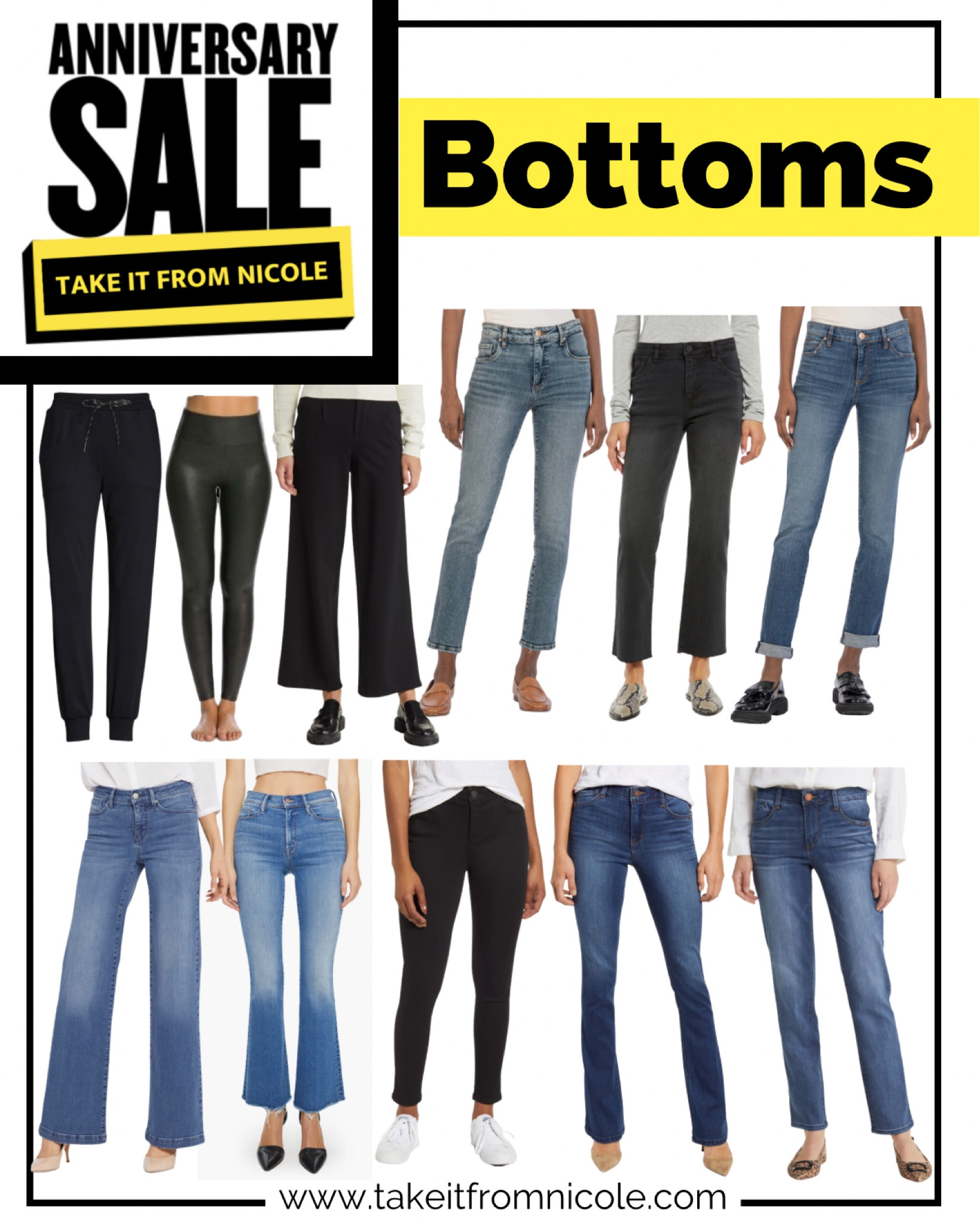 Nsale pants! NSale is always the best time to grab Spanx faux leather leggings. The Zella joggers are also a follower favorite. I usually grab a few pairs of Wit and Wisdom Jeans- they are made by Democracy and have the same amazing waist band. I also get at least one pair of Kut From the Kloth jeans most years.

#LTKxNSale #LTKsalealert #LTKunder100