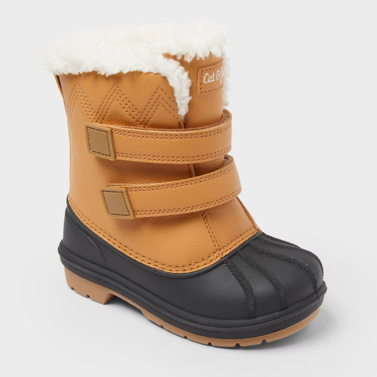 Toddler Denver Winter Boots - Cat & Jack™ Cognac 6T | Target