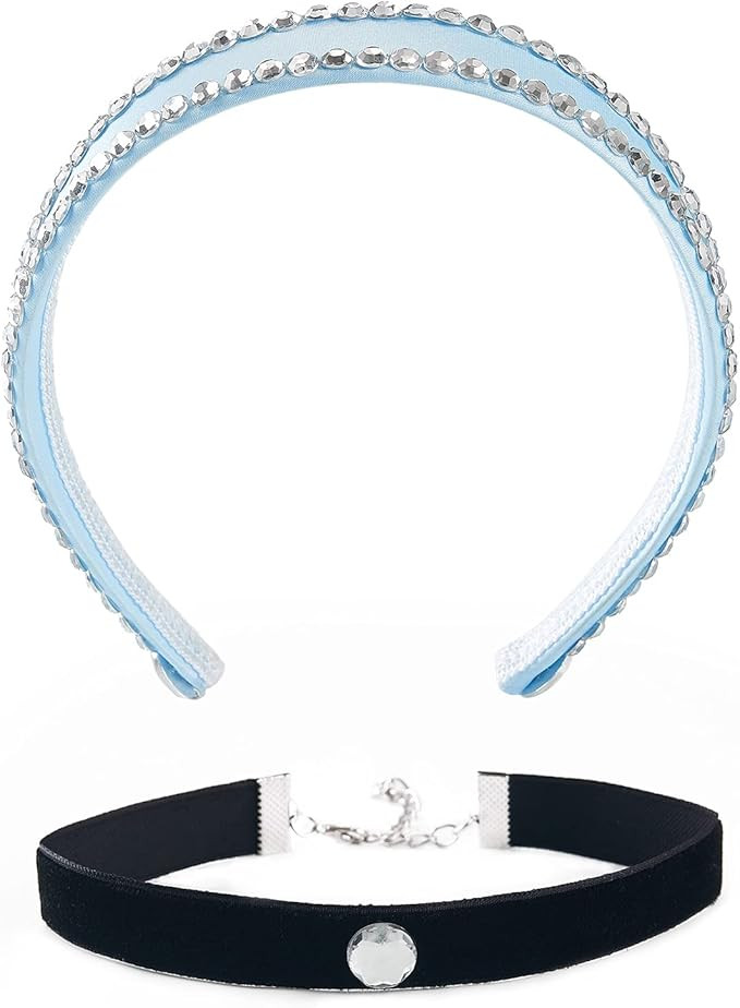 Princess Costume Headband & Choker Set for Girls Halloween Dress Up Accessories | Amazon (US)