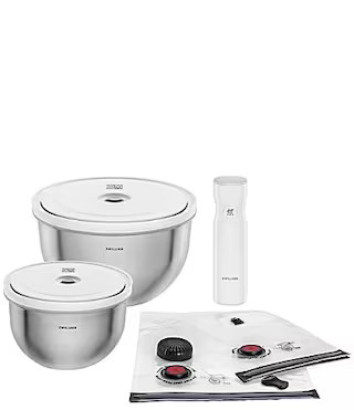 Zwilling Fresh Save Bowls 9-Piece Stainless Steel Vacuum Bowl Starter Set | Dillard's