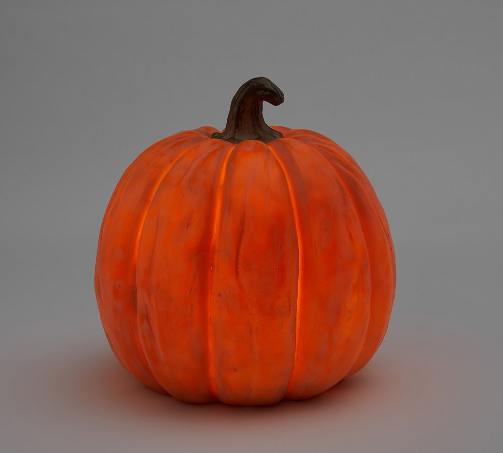 Lit Faux Pumpkin | Pottery Barn (US)