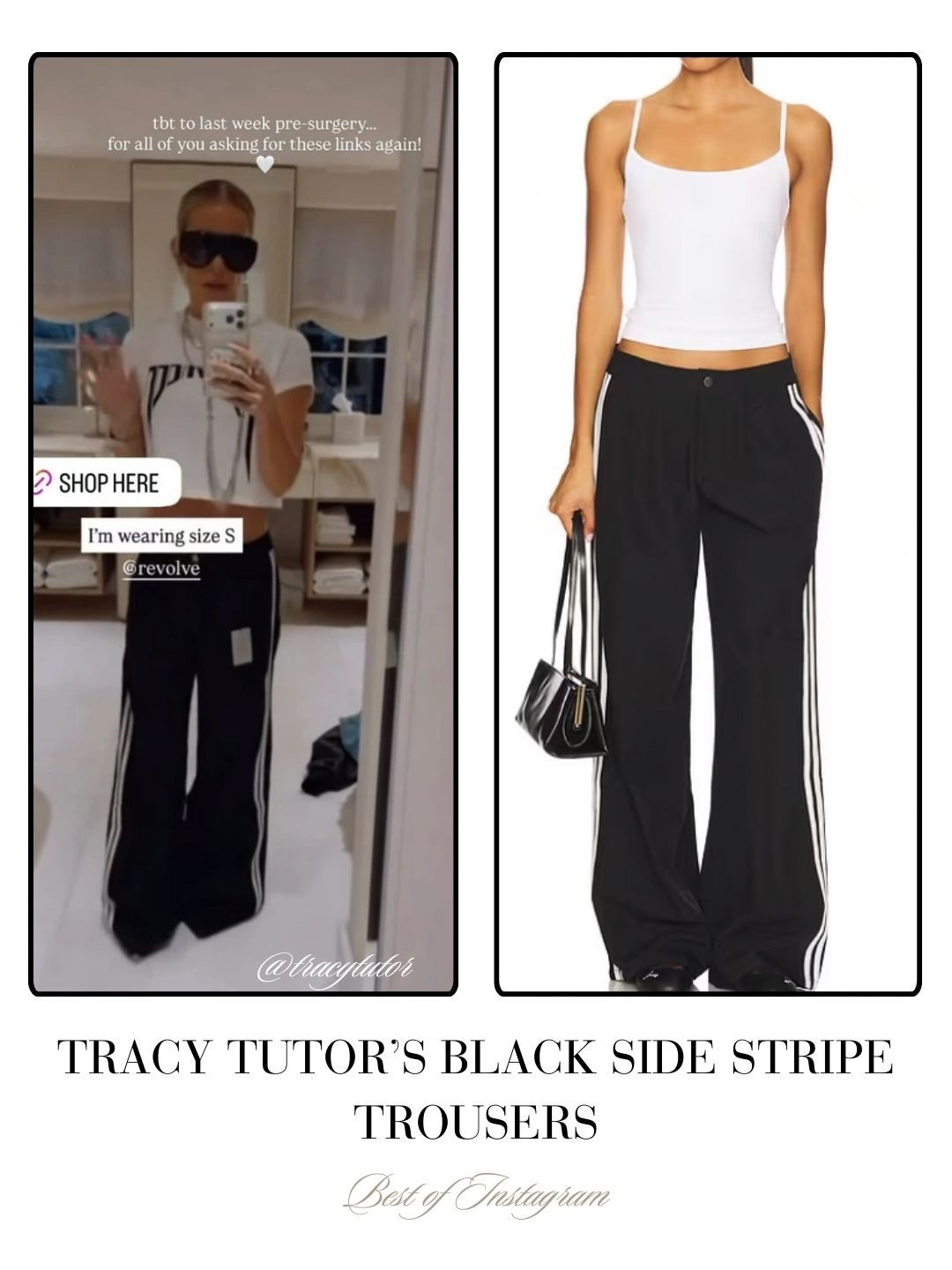 Tracy Tutor’s Black Side Stripe Trousers 📸 = @tracytutor 

#LTKFindsUnder100