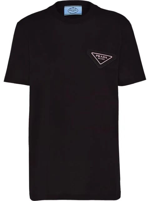 triangle-logo jersey T-shirt | Farfetch (UK)