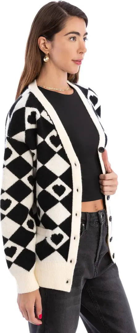 SAACHI Corazón Checkered Cardigan | Nordstromrack | Nordstrom Rack