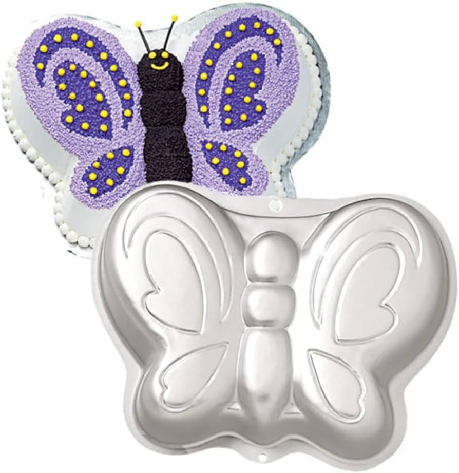 Butterfly Cake Pan, Aluminum 3D Decorating Cake Pan,Wedding Christmas Birthday Cake Baking Pan | Amazon (US)