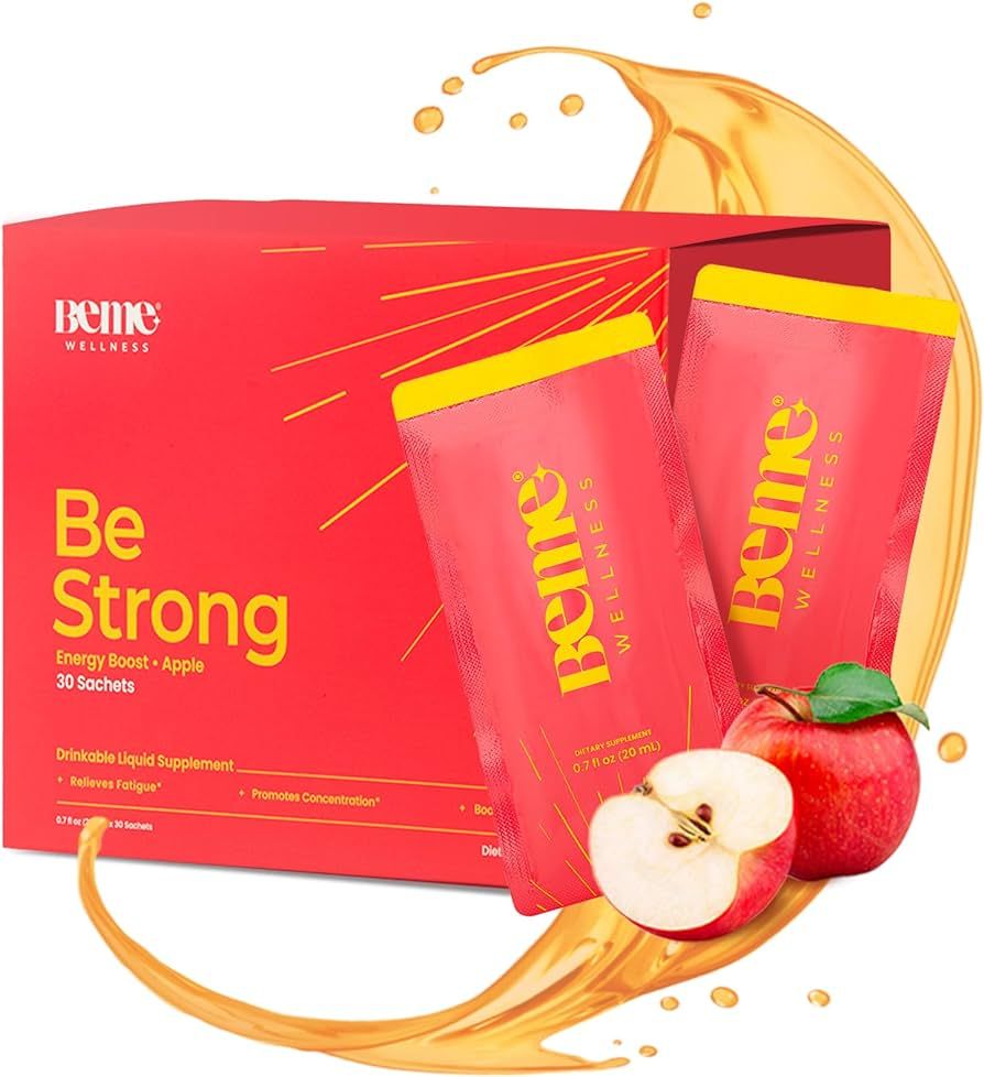 Be Strong Natural Vitamin B12 Energy Supplement - B1, B6 Vitamins with Taurine, Collagen, Guarana... | Amazon (US)