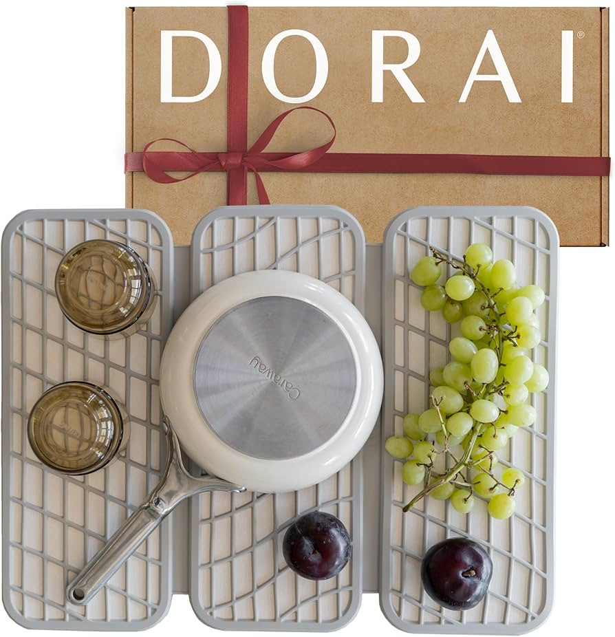 Dorai Home Dish Pad | Diatomaceous Earth Stone Drying Mat For Kitchen Counter | Quick Drying | St... | Amazon (US)
