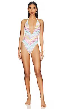 Luli Fama Luli Pop Deep V One Piece in Multicolor from Revolve.com | Revolve Clothing (Global)