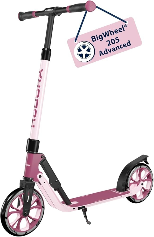 HUDORA BigWheel® 205 Advanced Scooter - Komfortabler Aluminium-Roller für bis zu 100kg - Höhen... | Amazon (DE)