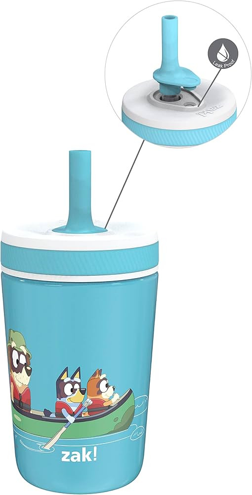 Zak Designs Bluey Kelso Toddler Cups For Travel or At Home, 12oz Vacuum Insulated Stainless Steel... | Amazon (US)