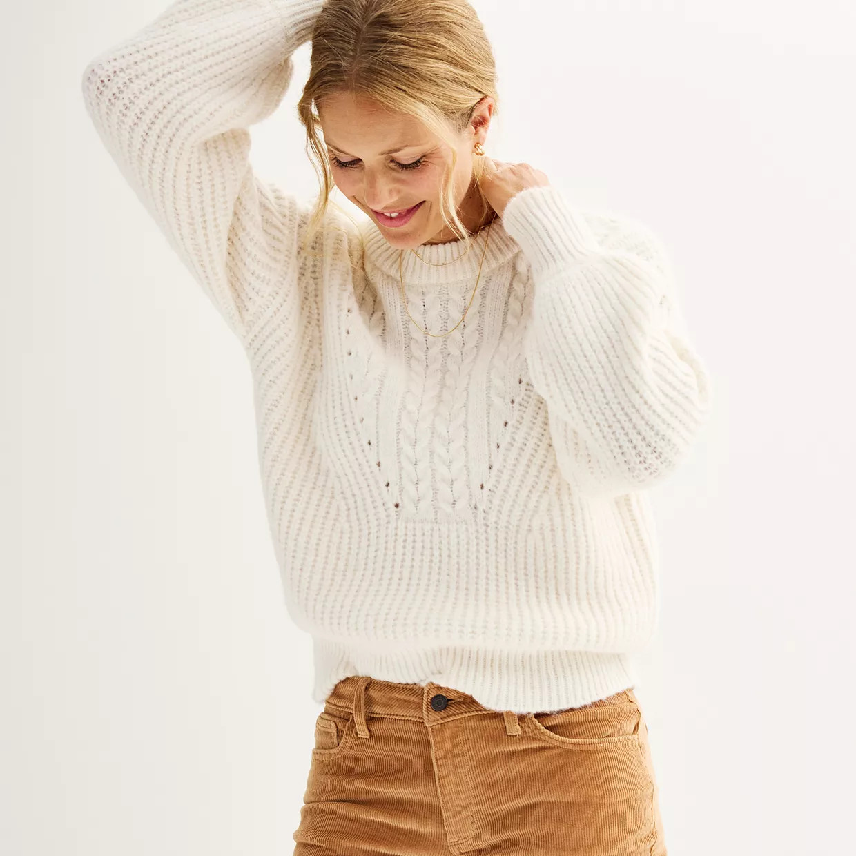 Women's Sonoma Goods For Life® Chunky Crew Neck Sweater | Kohl's