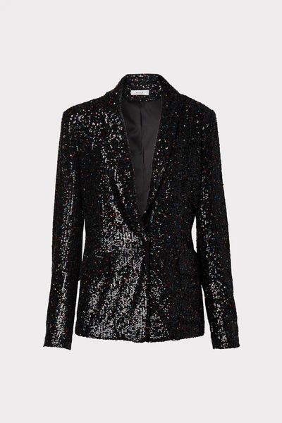 Confetti Sequin Fitted Blazer | MILLY