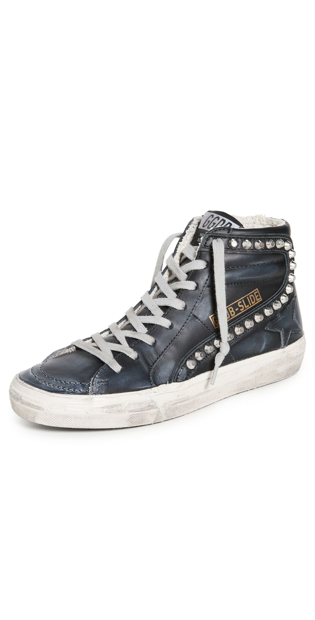 Studded Leather Slide Sneakers | Shopbop