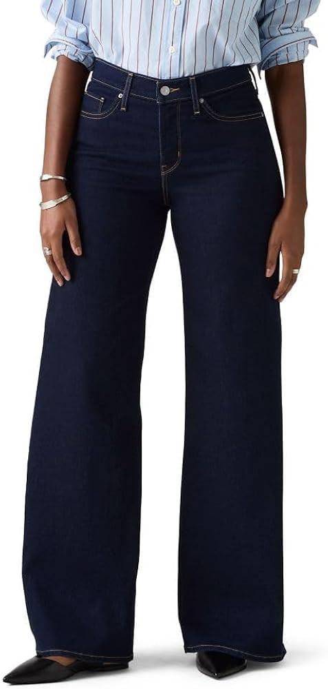 Levi's Womens 318 Shaping Wide-Leg Jeans (Also Available in Plus) | Amazon (US)