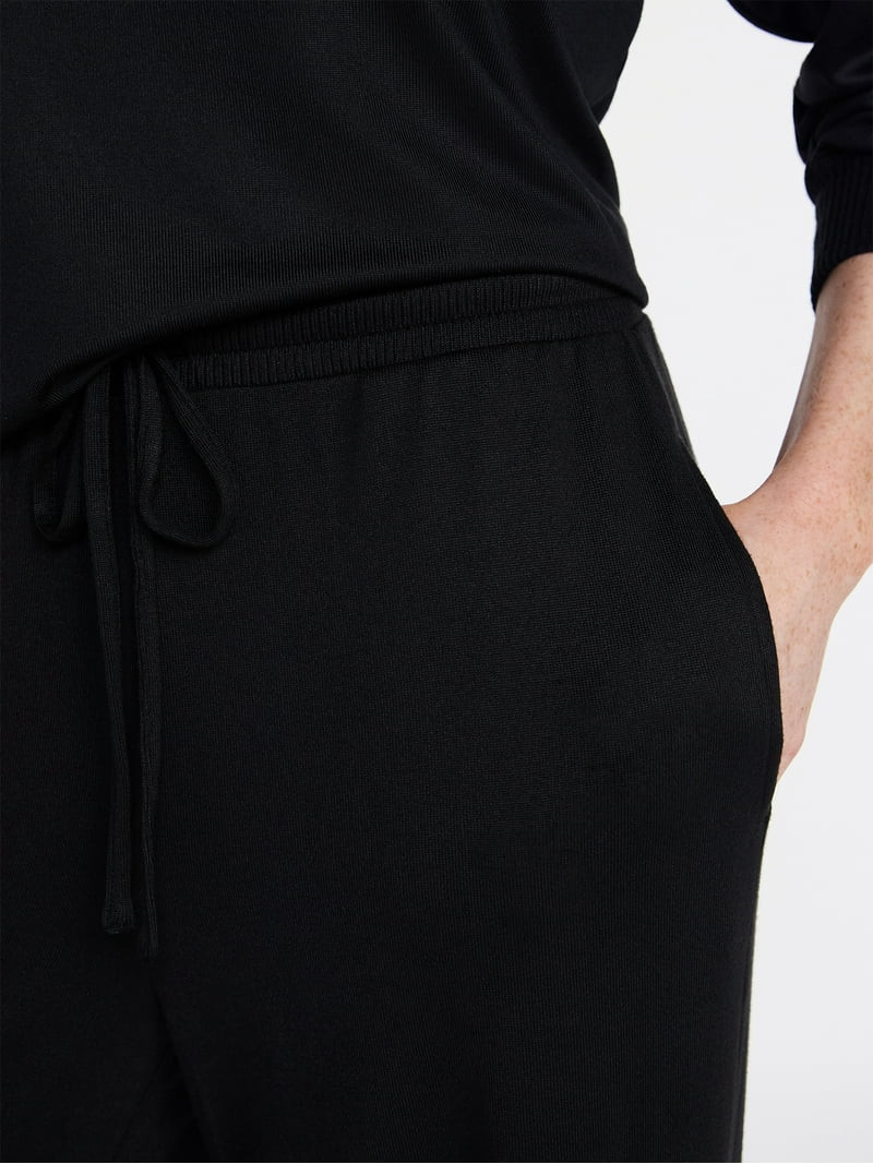 Joyspun Women's Cozy Lounge Collection Hacci Long Sleeve Top and Pants Pajama Set, 2-Piece, Sizes... | Walmart (US)