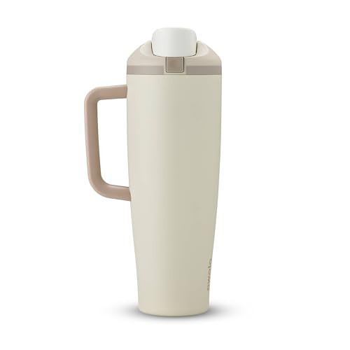 Owala FreeSip Tumbler - Stainless Steel - 40-oz. - Tan (Lightly Toasted) | Amazon (US)