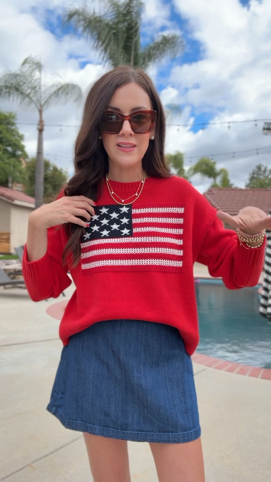 Small sweater
Xs skort
Old navy summer outfit idea❤️

#LTKmomlife #LTKSeasonal #LTKSaleAlert