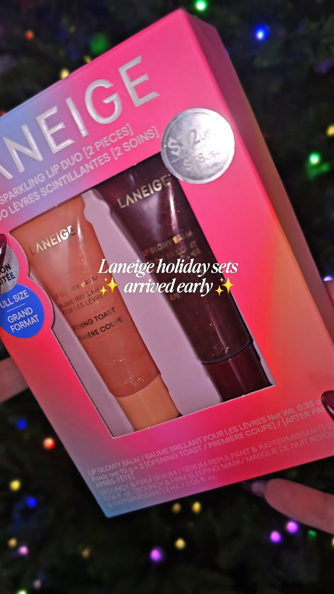 LANEIGE Sparkling Shimmer Lip Glowy Balm Duo ✨ A cute holiday set for glossy, shimmery lips.

#LANEIGE #HolidayBeauty #LipBalm 

 #LTKgrwm #LTKBeauty