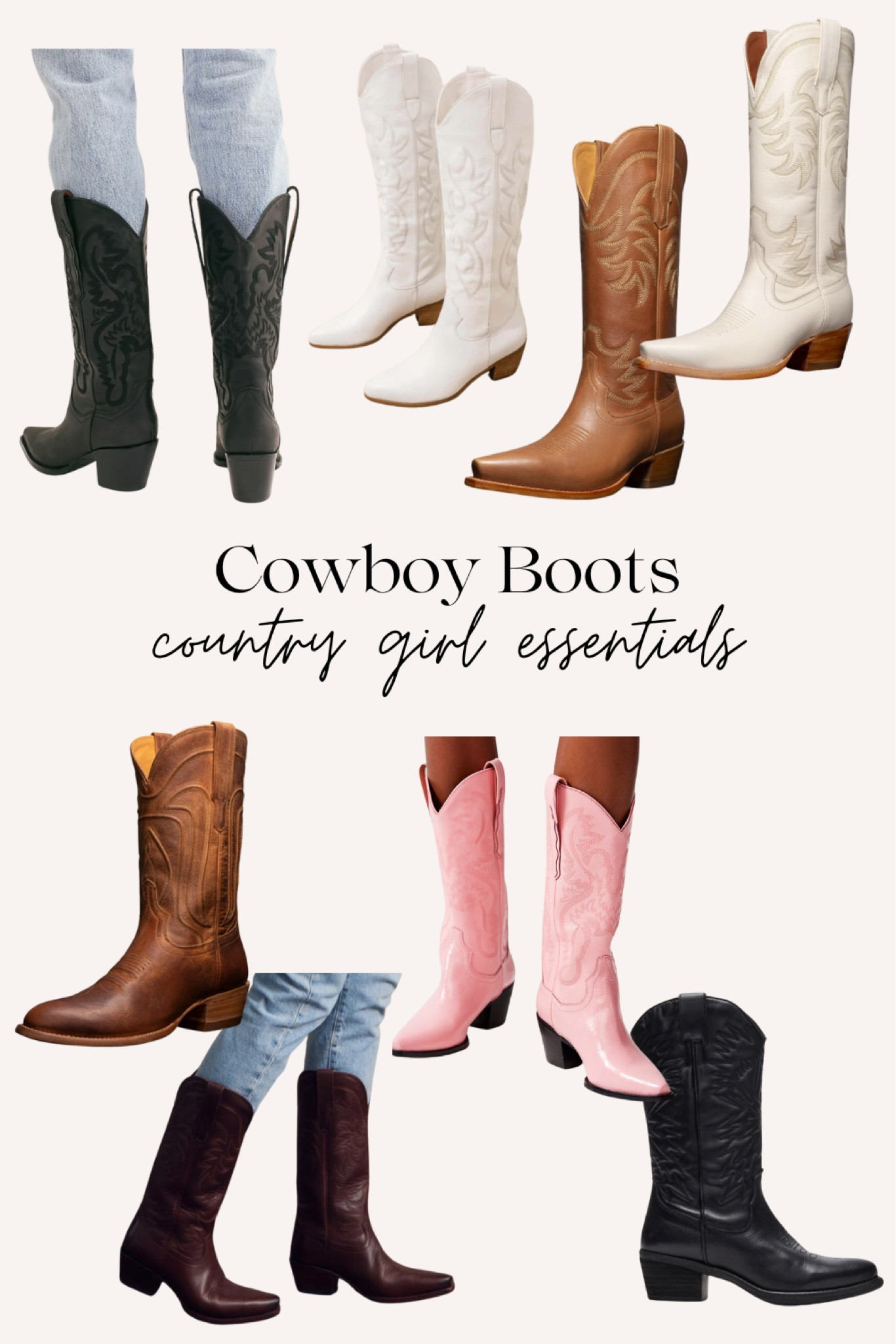 cowboy boots complete every outfit!