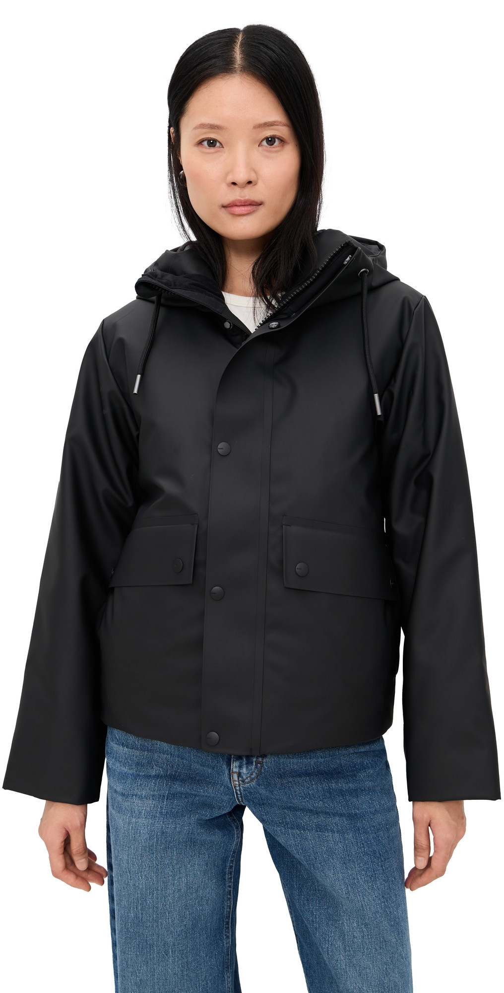 Rains Nome Short Parka Black M | Shopbop