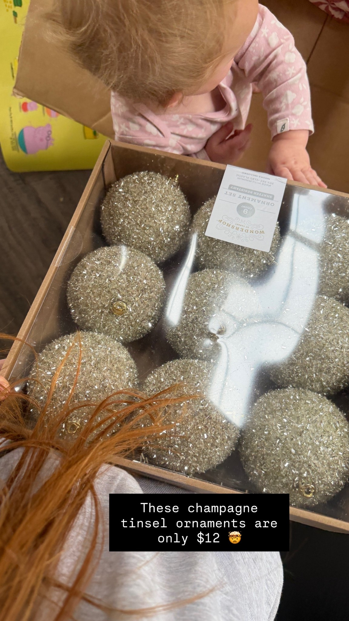 The champagne tinsel ornaments are only $12 right now. I just ordered a second set. They are huge and so beautiful in person. Pictures truly don’t do them justice. They are lightweight and shatter proof perfect for a kid friendly tree. Christmas holidays Christmas tree holiday decor home decor.  

#LTKSeasonal #LTKHoliday #LTKHome