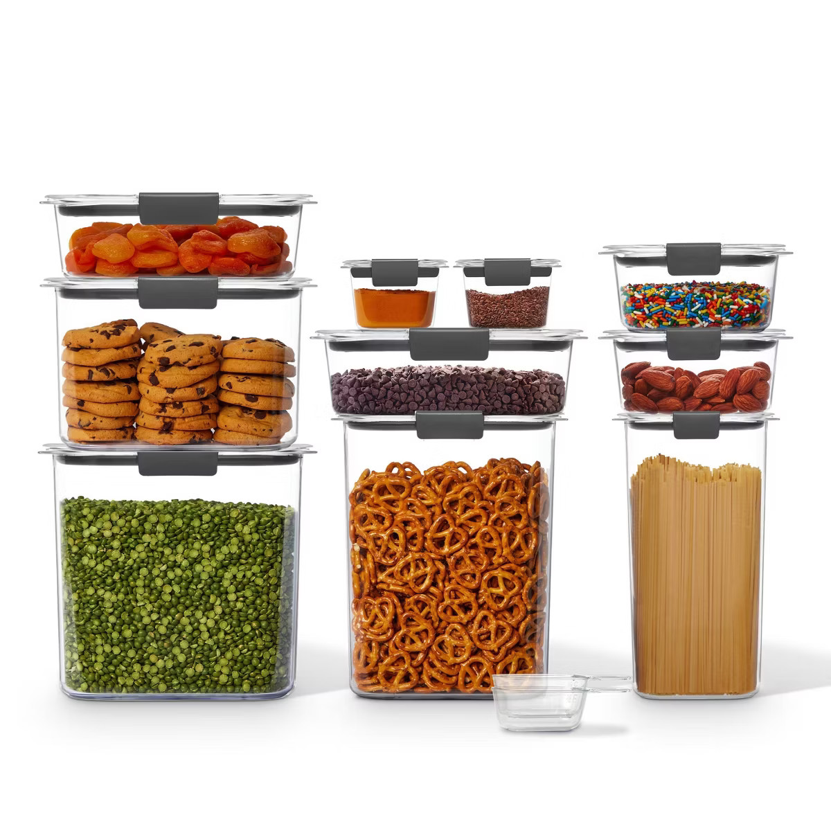 Rubbermaid Brilliance 10pc Plastic Food Storage Container Set: Clear, Dishwasher-Safe, Lifetime W... | Target