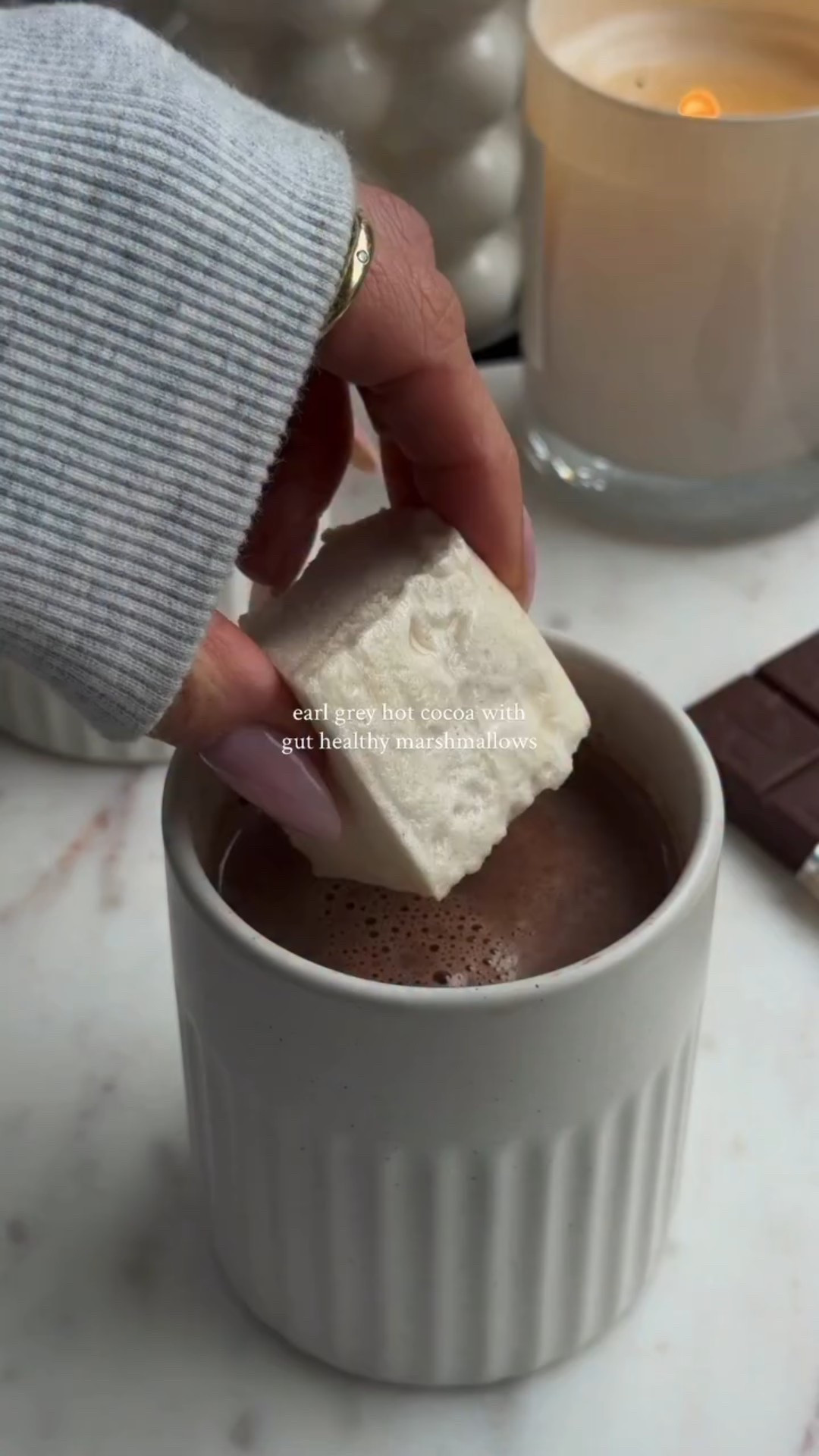 Comment COZY for the recipe to these guy healthy homemade marshmallows and earl grey hot cocoa sent to your DMs!!! ☁️

Once you make homemade marshmallows, you will never go back! They are gut-friendly, easy to make, and SO yummy! Pair it with my healthy hot cocoa mix and you have the most cozy, warm drink 🫶🏼

#earlgrey #healthymarshmallows #marshmallowrecipe #healthydessert #dessertrecipe