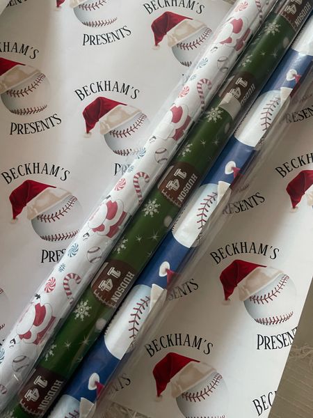 Boys sports wrapping paper 